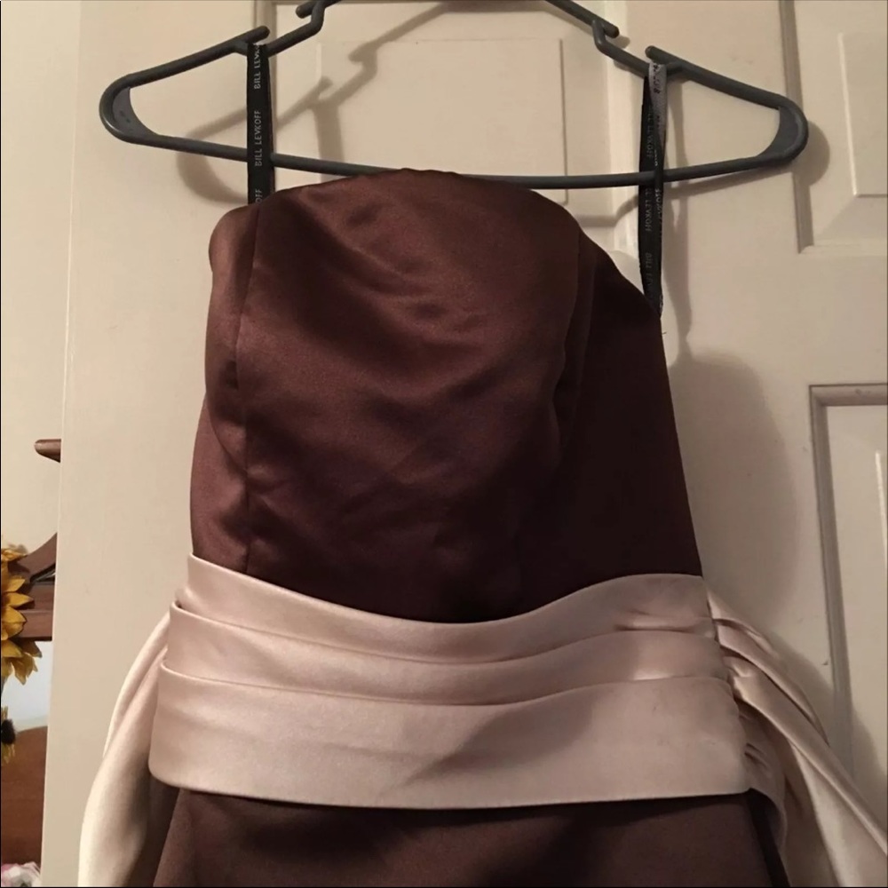 Brown prom dress